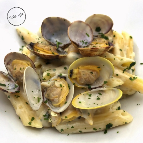 penne besciamelle e vongole